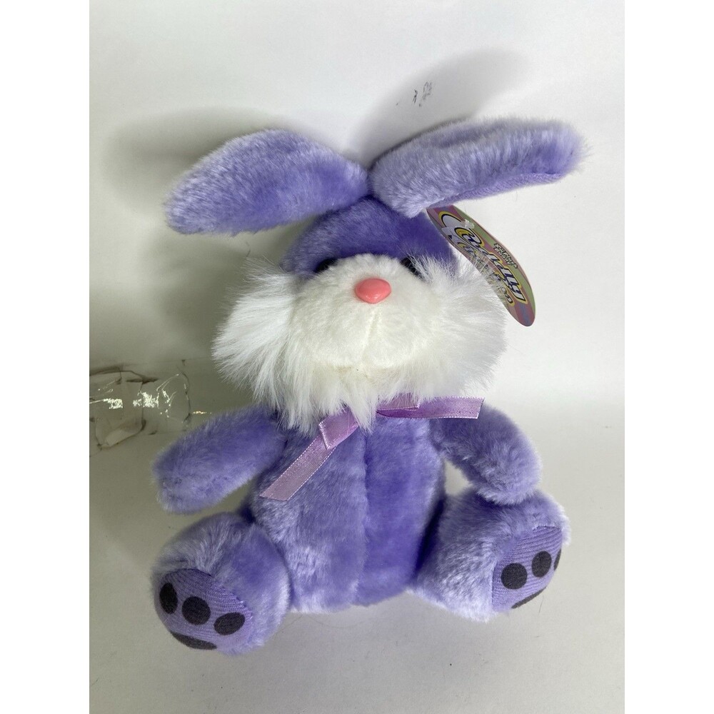 Greenbrier Bunny Rabbit Cuddly Cousins Purple Plush Stuffed Animal Toy NEW